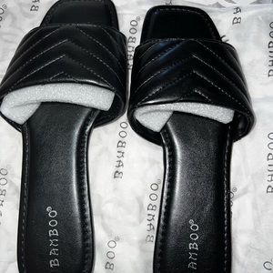 Forever 21- Metallic Quilted Sandals